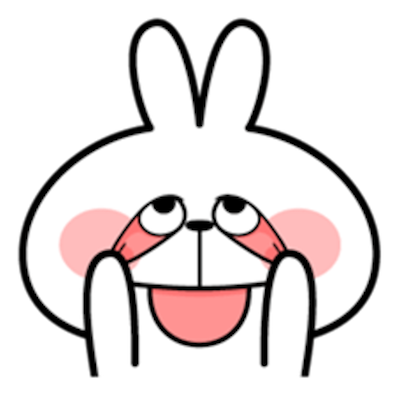 Cool Rabbit Face messages sticker-2