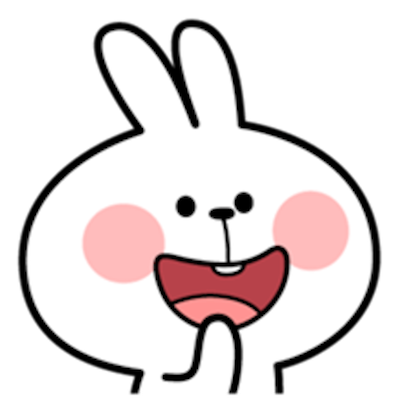 Cool Rabbit Face messages sticker-11