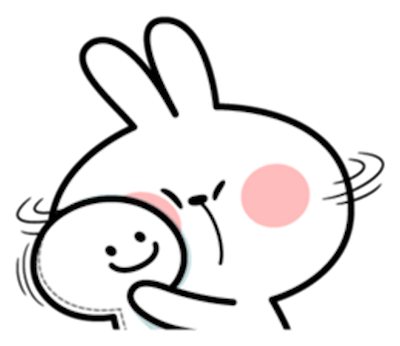 Cool Rabbit Face messages sticker-6