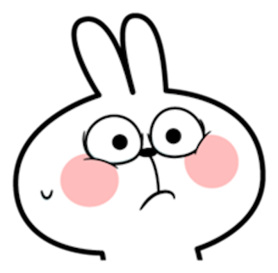 Cool Rabbit Face messages sticker-9