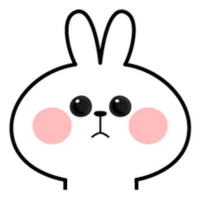 Cool Rabbit Face messages sticker-5