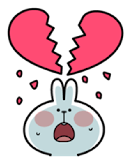 Cool Rabbit Love messages sticker-11
