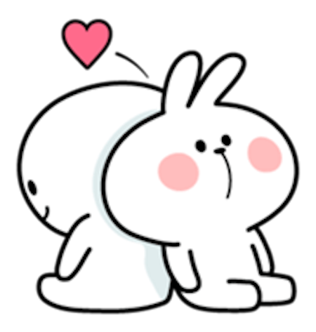Cool Rabbit Love messages sticker-4