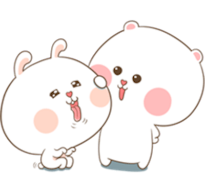 Bear and Rabbit Love messages sticker-7