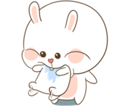 Bear and Rabbit Love messages sticker-11