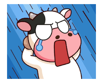 Milk Cow Animated messages sticker-4