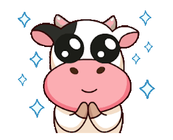 Milk Cow Animated messages sticker-3