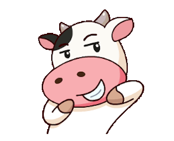 Milk Cow Animated messages sticker-2
