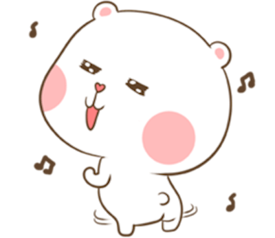 Lovely Fluffy Bear messages sticker-1