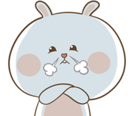Fluffy Rabbit Love messages sticker-0