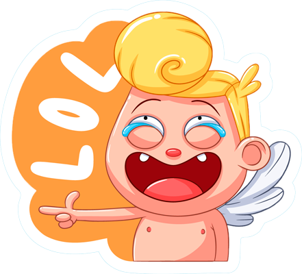 Funny Kids Love Emoji messages sticker-1