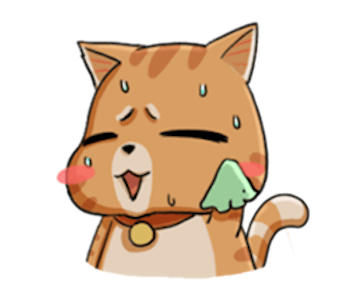 Brown Cat Funny messages sticker-0