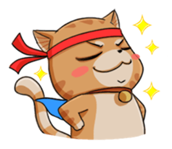 Brown Cat Funny messages sticker-5
