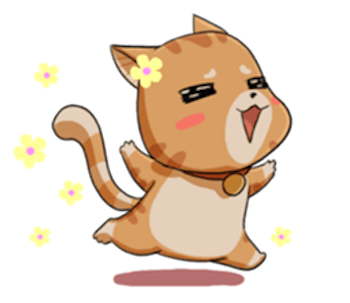 Brown Cat Funny messages sticker-6