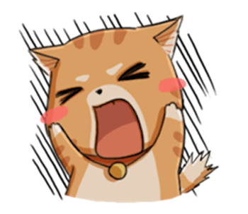 Brown Cat Funny messages sticker-10