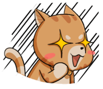 Brown Cat Funny messages sticker-9