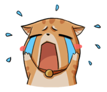 Brown Cat Funny messages sticker-11