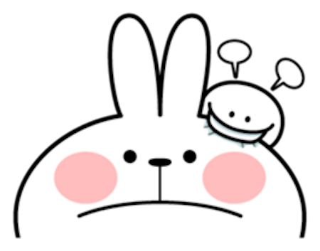 Cool Rabbit and Tiny Smiles messages sticker-10