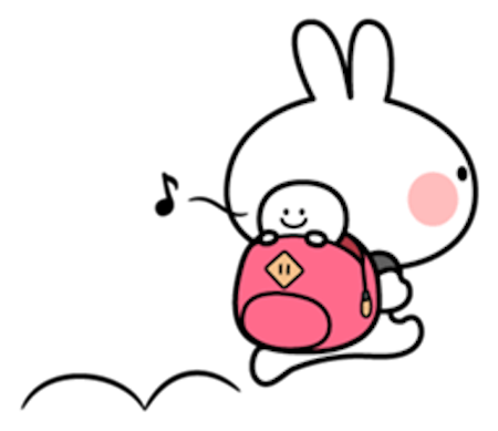 Cool Rabbit and Tiny Smiles messages sticker-9