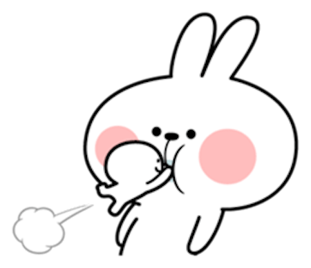 Cool Rabbit and Tiny Smiles messages sticker-11