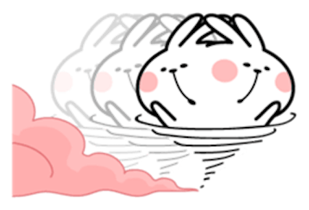 Cool Rabbit and Friends messages sticker-6