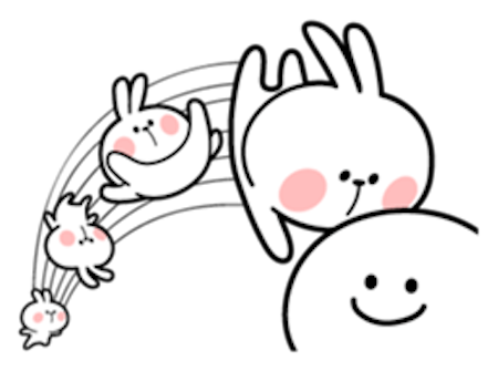 Cool Rabbit and Friends messages sticker-5