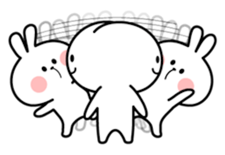 Cool Rabbit and Friends messages sticker-4