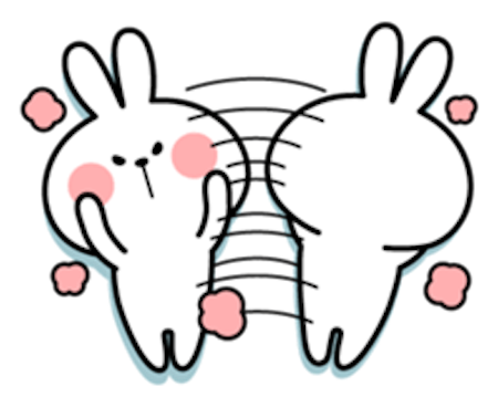 Cool Rabbit Lovely messages sticker-8