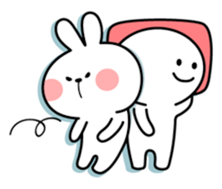Cool Rabbit Lovely messages sticker-1