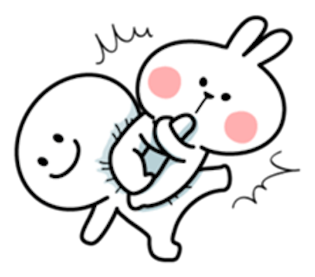 Cool Rabbit Lovely messages sticker-4