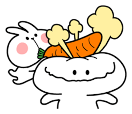 Cool Rabbit Lovely messages sticker-5