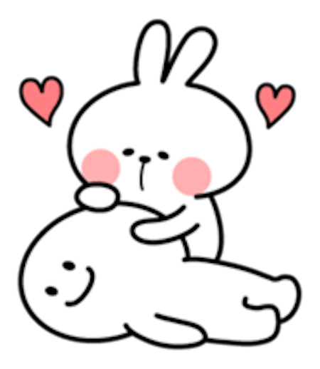 Cool Rabbit Lovely messages sticker-2