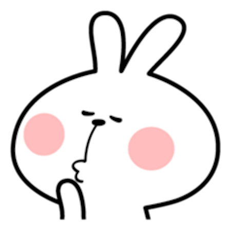 Cool Rabbit Facial Emoji messages sticker-3