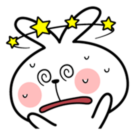 Cool Rabbit Facial Emoji messages sticker-4