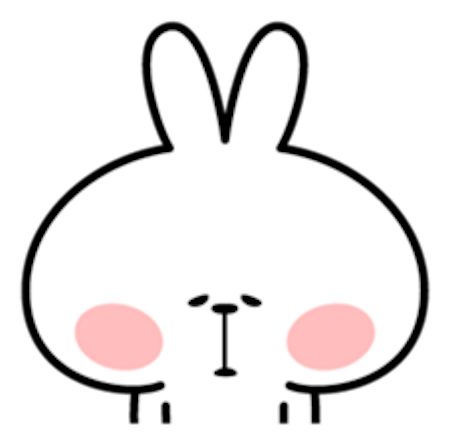 Cool Rabbit Facial Emoji messages sticker-8