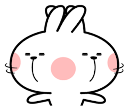 Cool Rabbit Facial Emoji messages sticker-7