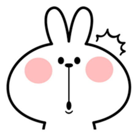 Cool Rabbit Facial Emoji messages sticker-2