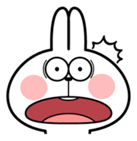 Cool Rabbit Facial Emoji messages sticker-9
