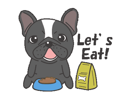 Funny Black Bulldog Animated messages sticker-7