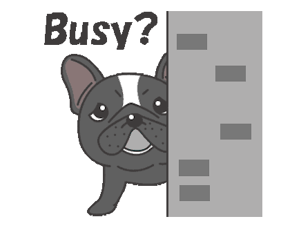 Funny Black Bulldog Animated messages sticker-0