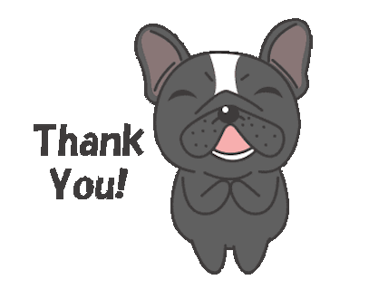 Funny Black Bulldog Animated messages sticker-8