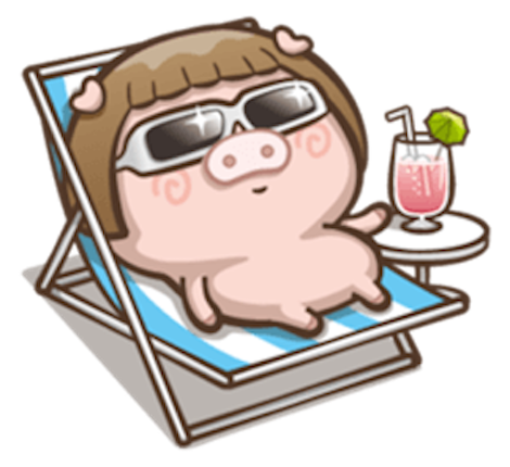 Little Pig Couple messages sticker-9