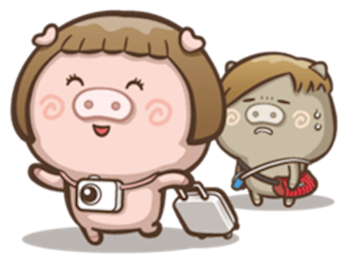 Little Pig Couple messages sticker-5
