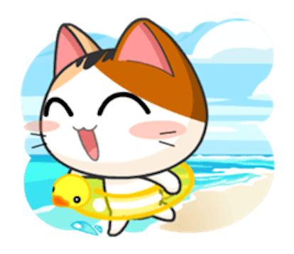 Lovely Kitty Cat vol 2 messages sticker-0