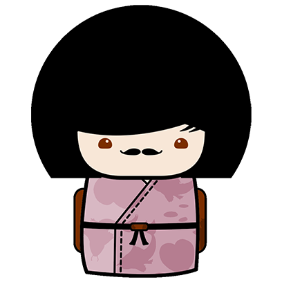 Kokeshi Animated Japanese Dolls messages sticker-8