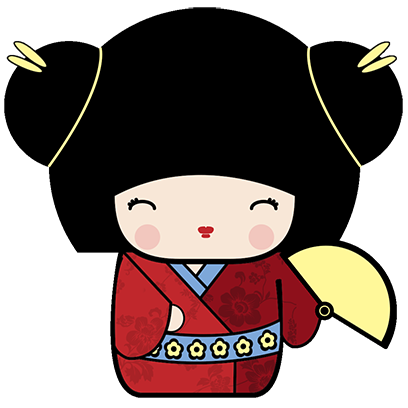 Kokeshi Animated Japanese Dolls messages sticker-6