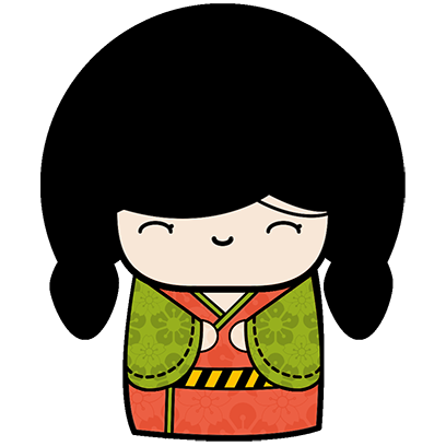 Kokeshi Animated Japanese Dolls messages sticker-7