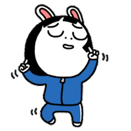 Sis Rabbit Animated messages sticker-11