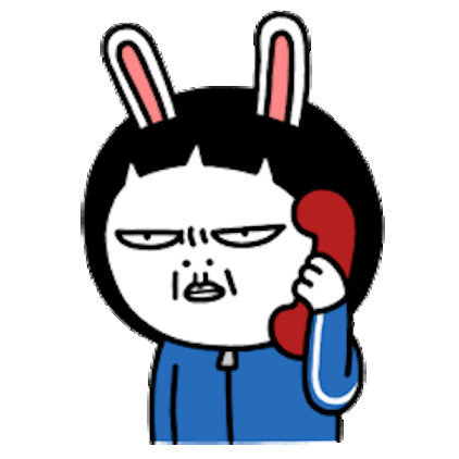 Sis Rabbit Animated messages sticker-9