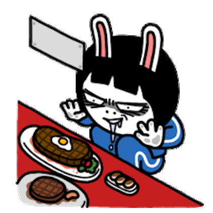 Sis Rabbit Animated messages sticker-1